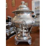 A Victorian Silver Plated Samovar