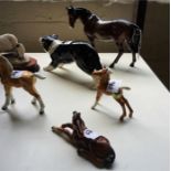 Five Assorted Beswick & Goebel & Other Porcelain Animal Figures