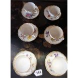 A Meissen Six Piece Porcelain Coffee Set, Circa Early 20th Century