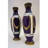 A pair Of Sevres Porcelain Vases, Circa Late 19th/ Early 20th Century