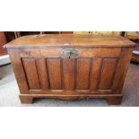 An Antique Style Continental Oak Coffer