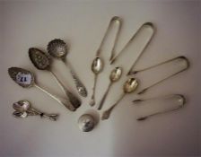 A Mixed Lot Of Victorian And 19th Century Silver Flatware