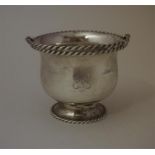 A Late Victorian Scottish Silver Bon-Bon/ Salt Basket