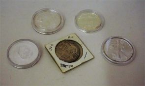 Four assorted Silver Proof Coins