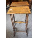 A Pair Of Regency Rosewood Inlaid Nest Of Tables