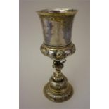 A 19th Century German Silver Goblet