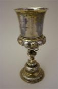 A 19th Century German Silver Goblet