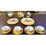 A Quantity Of Royal Doulton "Coaching Series" Porcelain Tea Wares