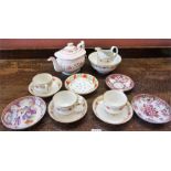 A Mixed Lot Of 18th & 19th Century Porcelain Teawares