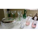 A Mixed Lot Of Crystal & Glass wares