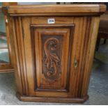 A Small Mahogany Hanging Corner Cabinet