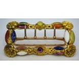 A Victorian High Grade Unmarked Gold And Multi-Gem Buckle