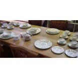 A Part Set Of Minton "Haddon Hall" Dinner & Tea Wares, 51 pieces