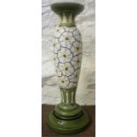 A Burmantofts Faience Jardiniere Stand, circa 1900, glazed in green, impressed marks and no 2104