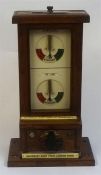 Of Railway Interest, A Railway Signal Mans Train Indicator, the oak cabinet with glazed panel