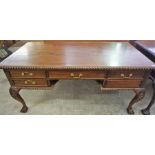 A Reproduction Hardwood Kneehole Desk