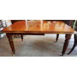 A Victorian Mahogany Wind Out Dining Table