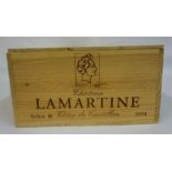 A Case Of Twelve Bottles Of Chateau Lamartine 2004, Cotes De Castillon, 750ml, case sealed