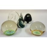 A Collection Of Glass Paperweights, to include Swedish and Milliefiori examples, (23) Condition