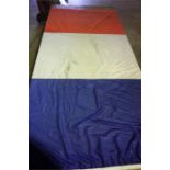 A French Tricolour National Flag, the flag was originally hung at the French embassy in Edinburgh,