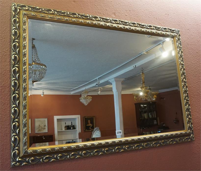 A Modern Gilt Framed Wall Mirror, 74cm high, 105cm wide