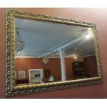 A Modern Gilt Framed Wall Mirror, 74cm high, 105cm wide