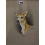 L. Wood " Crossleigh Gold " "Lassie", Print, signed and dated 84, framed, 41 x 31cm