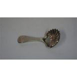 A Regency Provincial Silver Caddy Spoon, Hallmarks for Christian Ker Reid Newcastle, no date