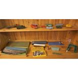 A Mixed Lot Of Dinky By Meccano Model Vehicles & Hornby By Meccano Train Accesories, to include