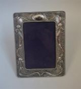 An Art Nouveau Silver Photo Frame, Hallmarks for S Blanckensee & Son Birmingham 1903, Decorated with