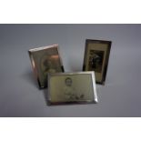 Three Assorted Silver Mounted Photo Frames, Hallmarks for Chester & Birmingham, circa early 20th