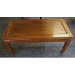 A Modern Chinese Hardwood Coffee Table, 41cm high, 92cm wide, 46cm deep