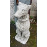 A Pair Of Large Composition Dog Figures, 75cm high, (2)