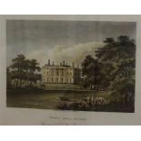J. Hafsell "West -Hill Surry" Engraving, the seat of D.H. Rucker Esq, 12.5 x 18cm, also with a