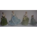 Two Royal Doulton Statuettes, Comprising of Clarissa HN 2345, and Fleur HN 2368, 20cm high, also