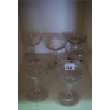 A Quantity Of Antique & Later Glassware, to include cordial glasses, rinsing bowls, rummer,