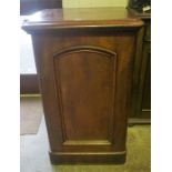 A Victorian Mahogany Pedestal Cupboard, 91cm high, 61cm wide and deep