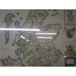 After Johan Blaeu "Scotland & Renfrewshire" Two Print Maps, Printed By John Bartholomew & Son,
