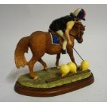 A Border Fine Arts Figure Group "The Balloon Race" From the Hay Days range, 15cm high