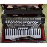 A Bell Piano Accordion, with carry case,