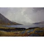 Tom Scott RSA (Scottish 1859-1927) "St Mary,s Loch From Below Henderland" Watercolour, signed and