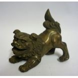 A Painted Metal Dog of Foe Figure, 16 x 17cm