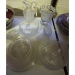 A Quantity of Glassware, circa late 19th/early 20th century, To include etched glass rinsing