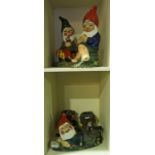 A Quantity of Painted Garden Gnome Ornaments, of various sizes, (13)