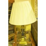 A Contemporary Gilt Metal Table Lamp by Chelsom, In the Neo Classical style, 47cm high, with