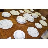 A Richmond "Blue Rock" Bone China Part Dinner Set, To include two tureens, dinner plates, soup bowls