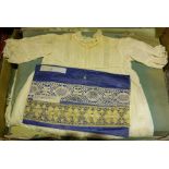 A Large Quantity of Linen and Lace, circa late 19th/early 20th century, To include Christening robe,