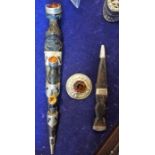 An Antique Childs Dress Scottish Dirk Set, Comprising of a Dirk set with citrine Cairngorm