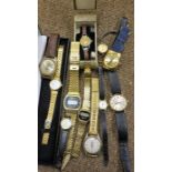 A Mixed Lot of Assorted Vintage Ladies and Gents Wristwatches, To Include a Carsa swiss made