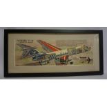 L Ashwell Wood "Vickers VC-10" Colour Cutaway, From the Eagle comic, issue 2nd July 1960, signed